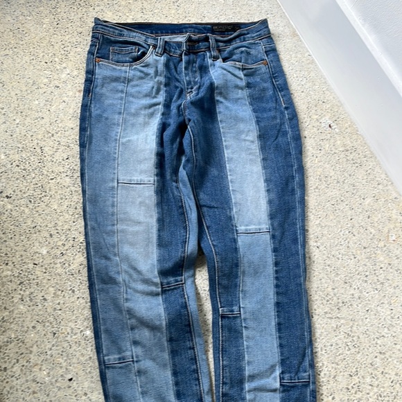 BLANK-NYC the reade crop patchwork jeans size 27 - Picture 3 of 10